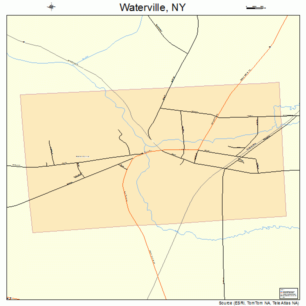 Waterville, NY street map