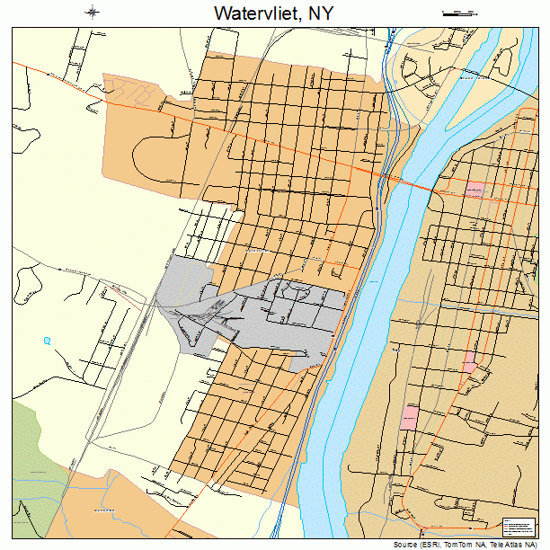 Watervliet, NY street map