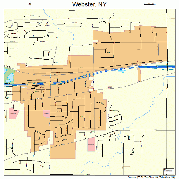 Webster, NY street map