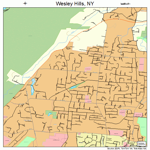 Wesley Hills, NY street map