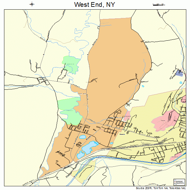 West End, NY street map