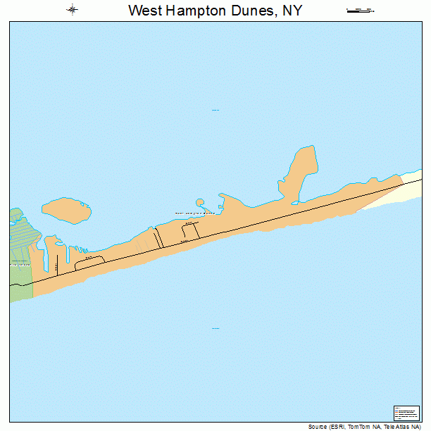 West Hampton Dunes, NY street map