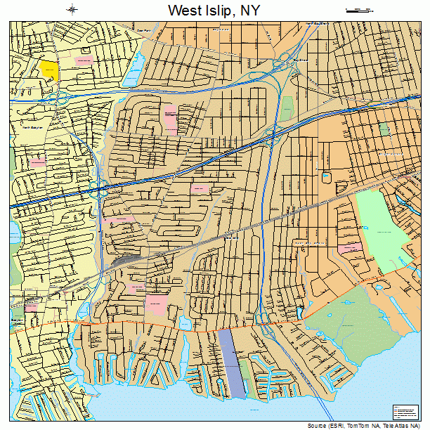 West Islip, NY street map