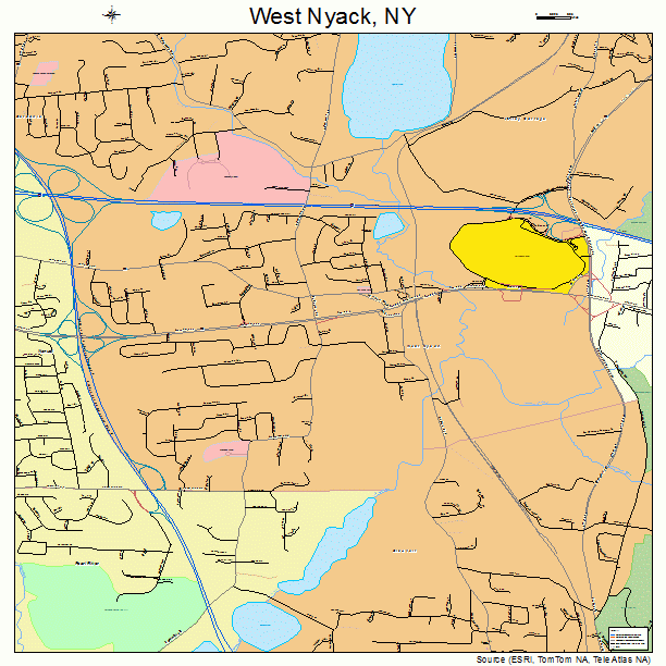 West Nyack, NY street map