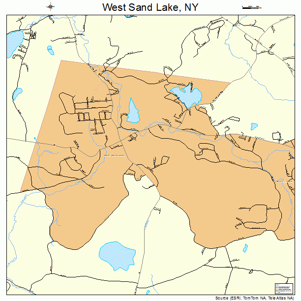 West Sand Lake, NY street map