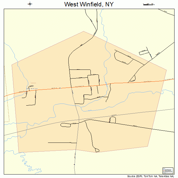 West Winfield, NY street map