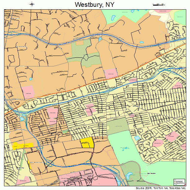 Westbury, NY street map