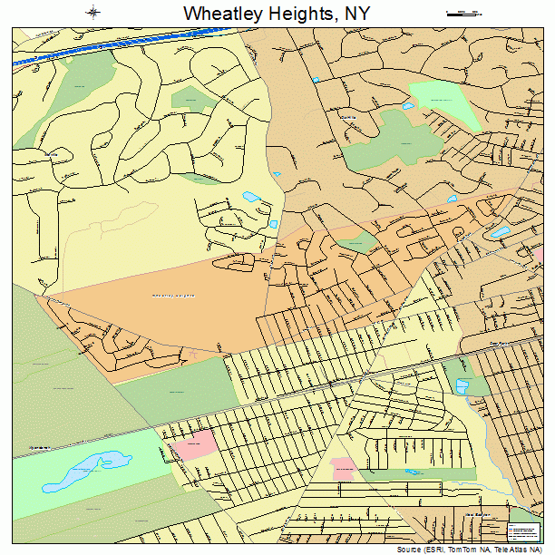 Wheatley Heights, NY street map