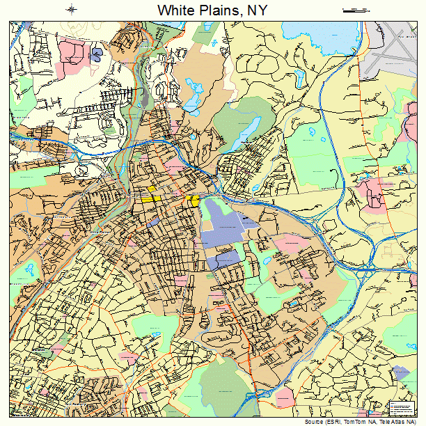 White Plains, NY street map