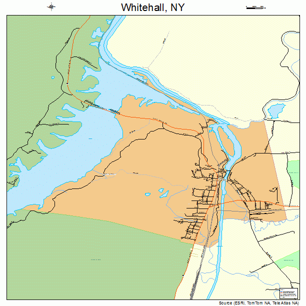 Whitehall, NY street map