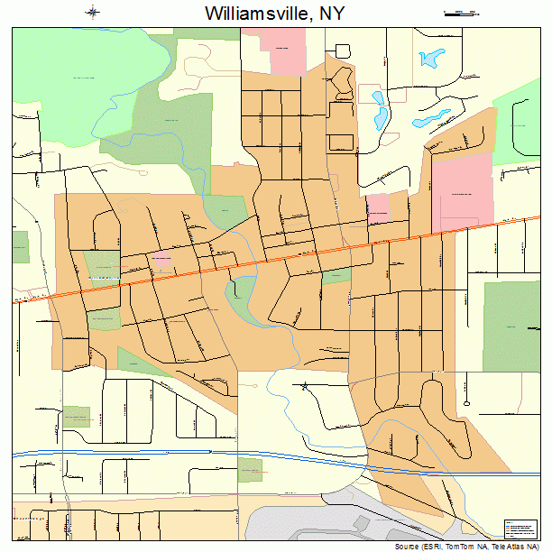 Williamsville, NY street map