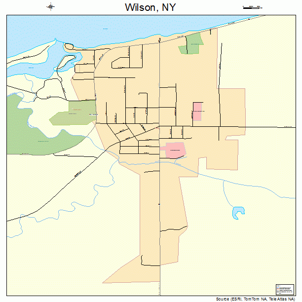 Wilson, NY street map