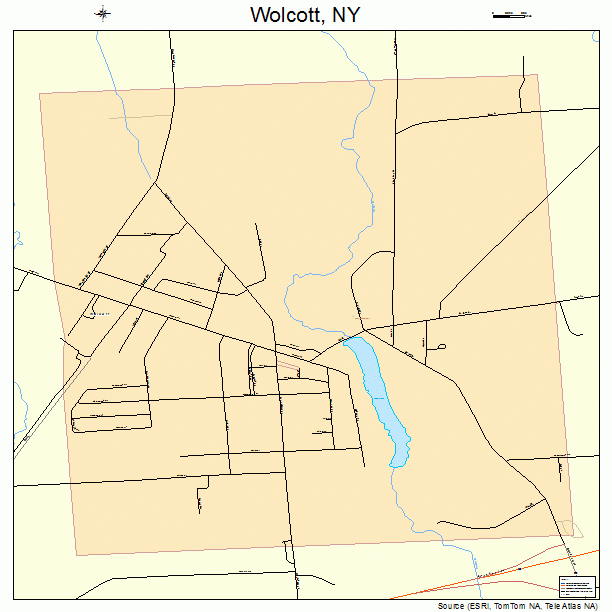 Wolcott, NY street map