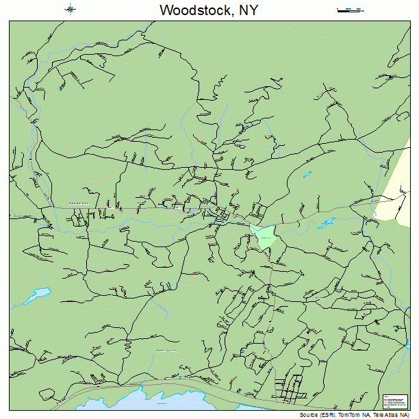 Woodstock, NY street map