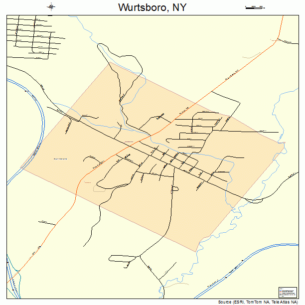 Wurtsboro, NY street map