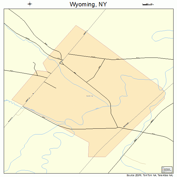 Wyoming, NY street map