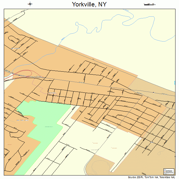 Yorkville, NY street map