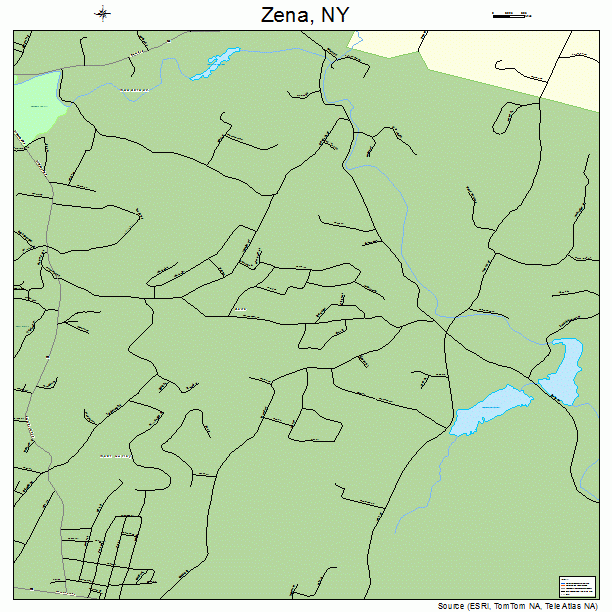 Zena, NY street map