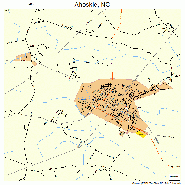 Ahoskie, NC street map