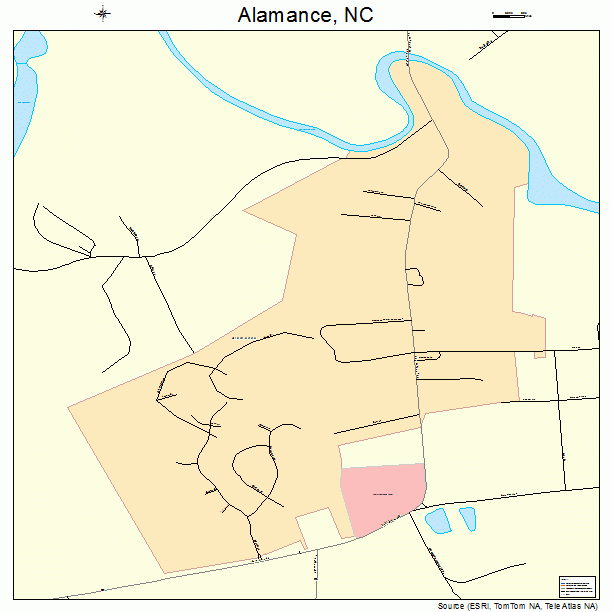 Alamance, NC street map