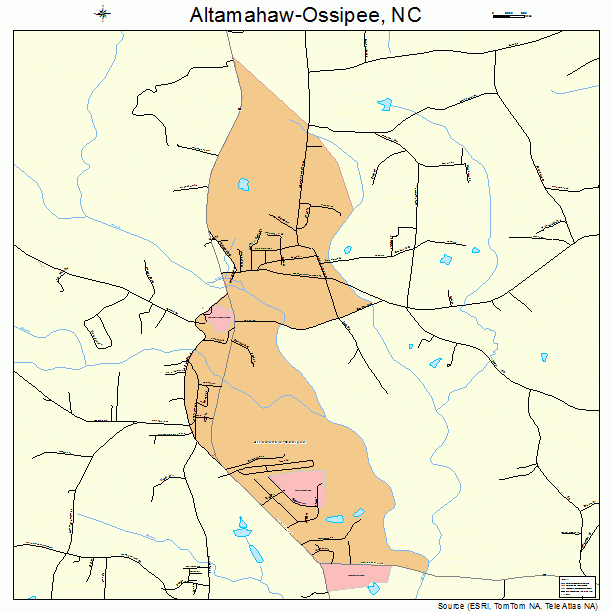Altamahaw-Ossipee, NC street map