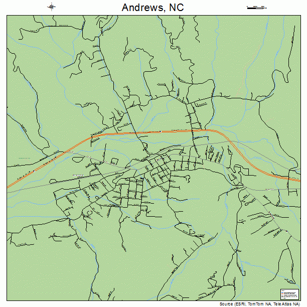 Andrews, NC street map