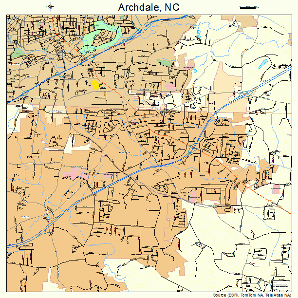 Archdale, NC street map