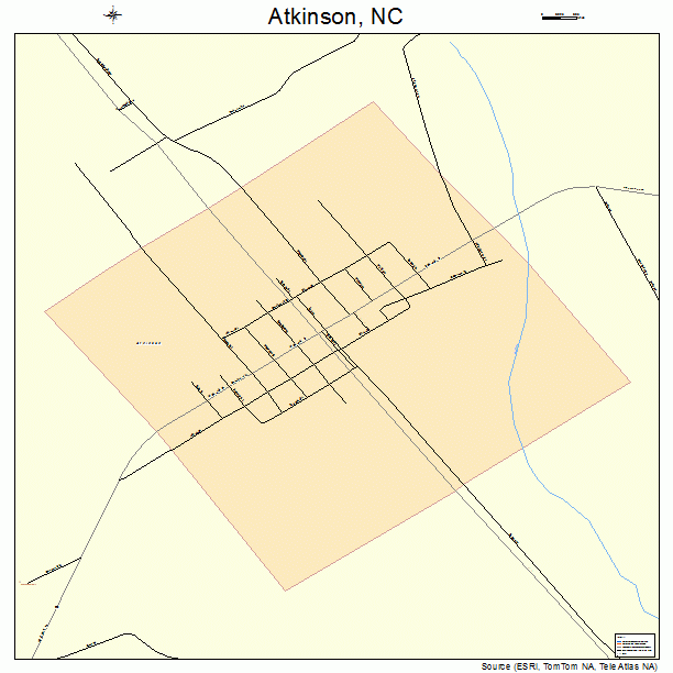 Atkinson, NC street map