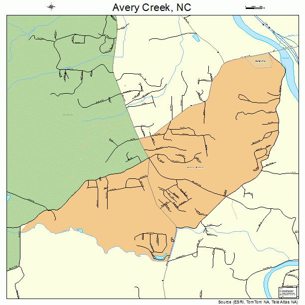 Avery Creek, NC street map