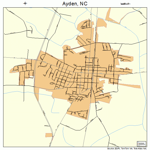 Ayden, NC street map