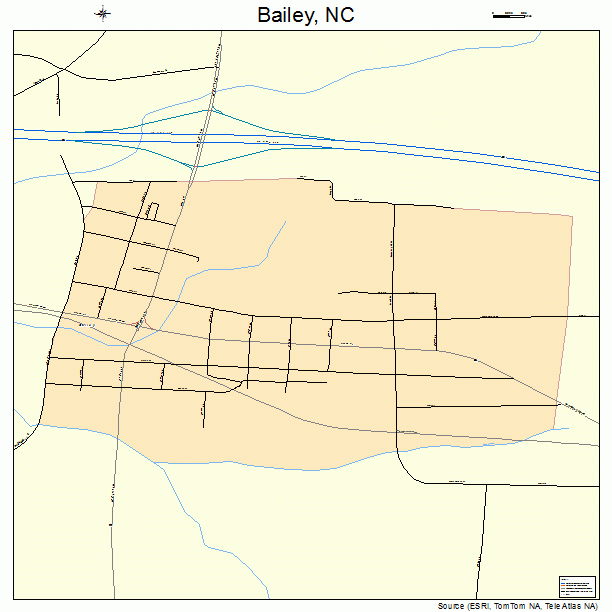 Bailey, NC street map