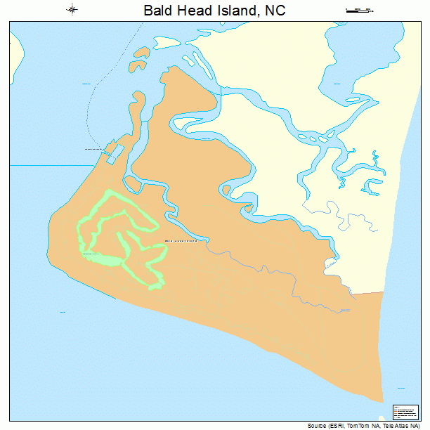 Bald Head Island, NC street map