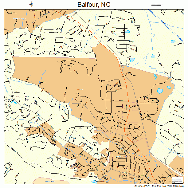 Balfour, NC street map
