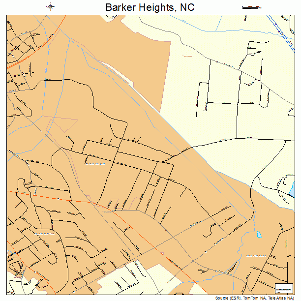 Barker Heights, NC street map