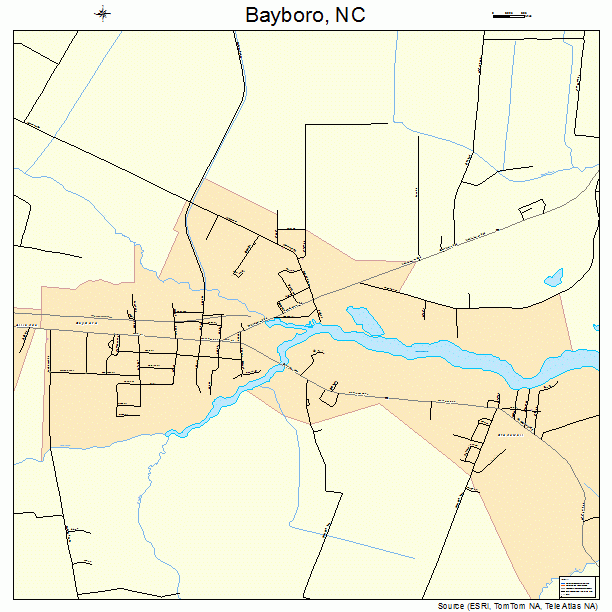 Bayboro, NC street map