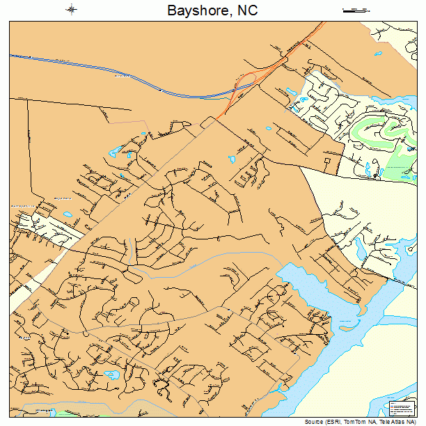 Bayshore, NC street map
