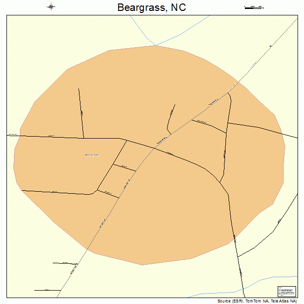 Beargrass, NC street map