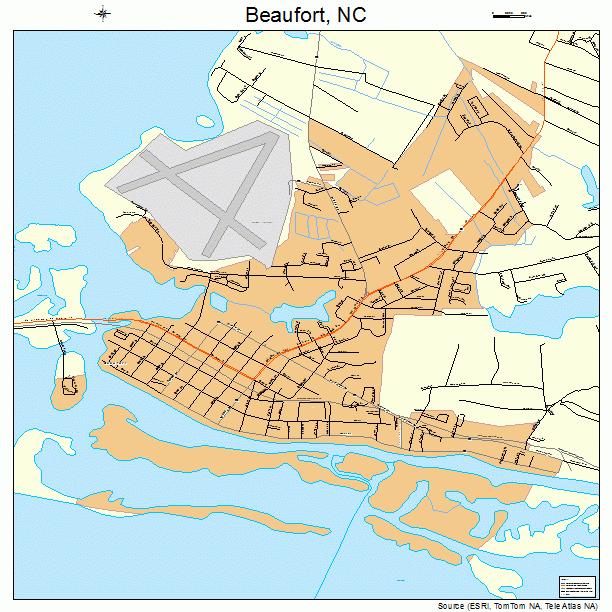 Beaufort, NC street map