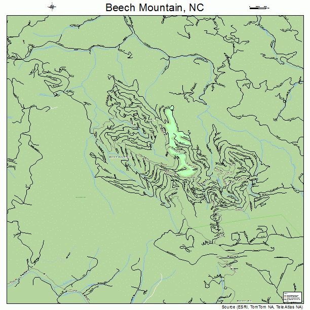 Beech Mountain, NC street map