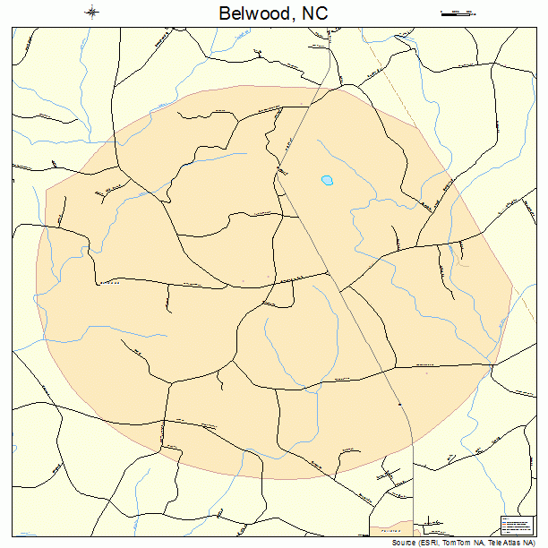 Belwood, NC street map