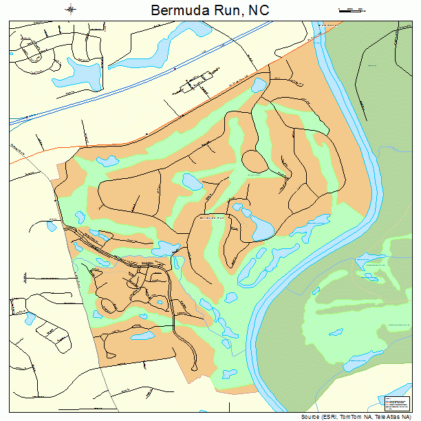 Bermuda Run, NC street map