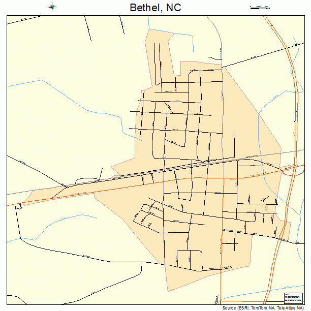Bethel, NC street map