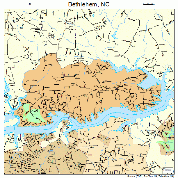 Bethlehem, NC street map