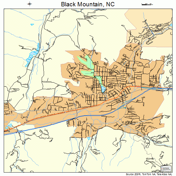 Black Mountain, NC street map