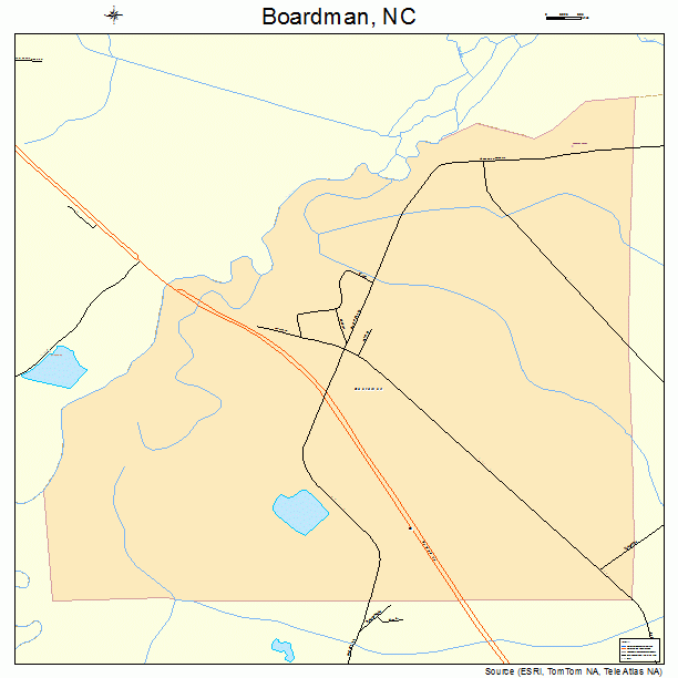 Boardman, NC street map
