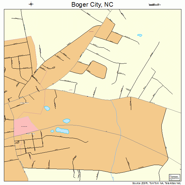 Boger City, NC street map