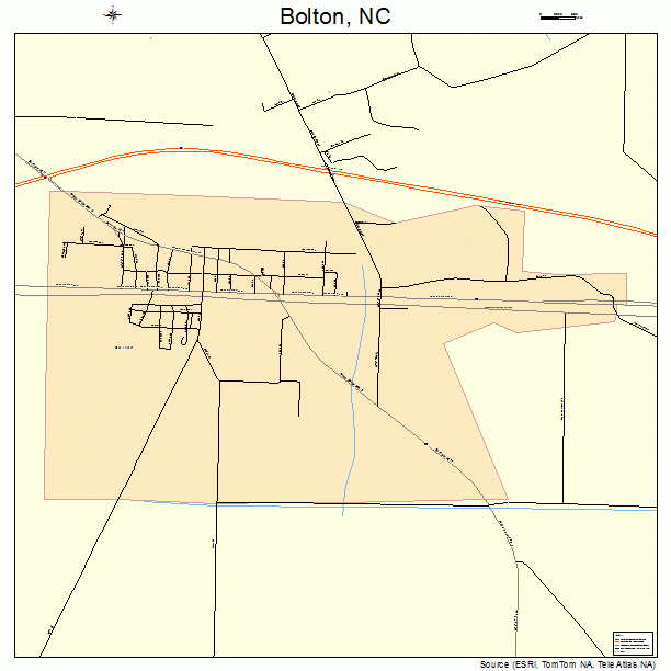 Bolton, NC street map
