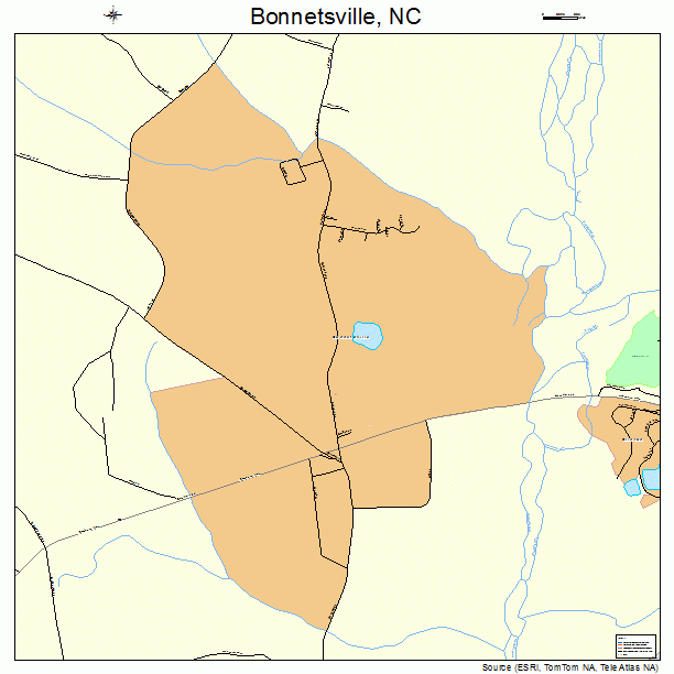 Bonnetsville, NC street map