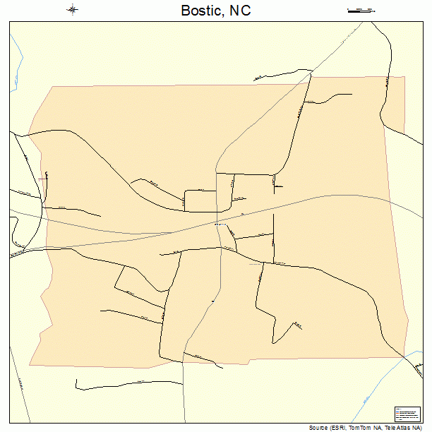 Bostic, NC street map