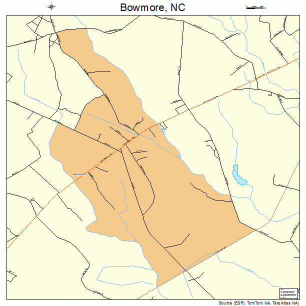 Bowmore, NC street map